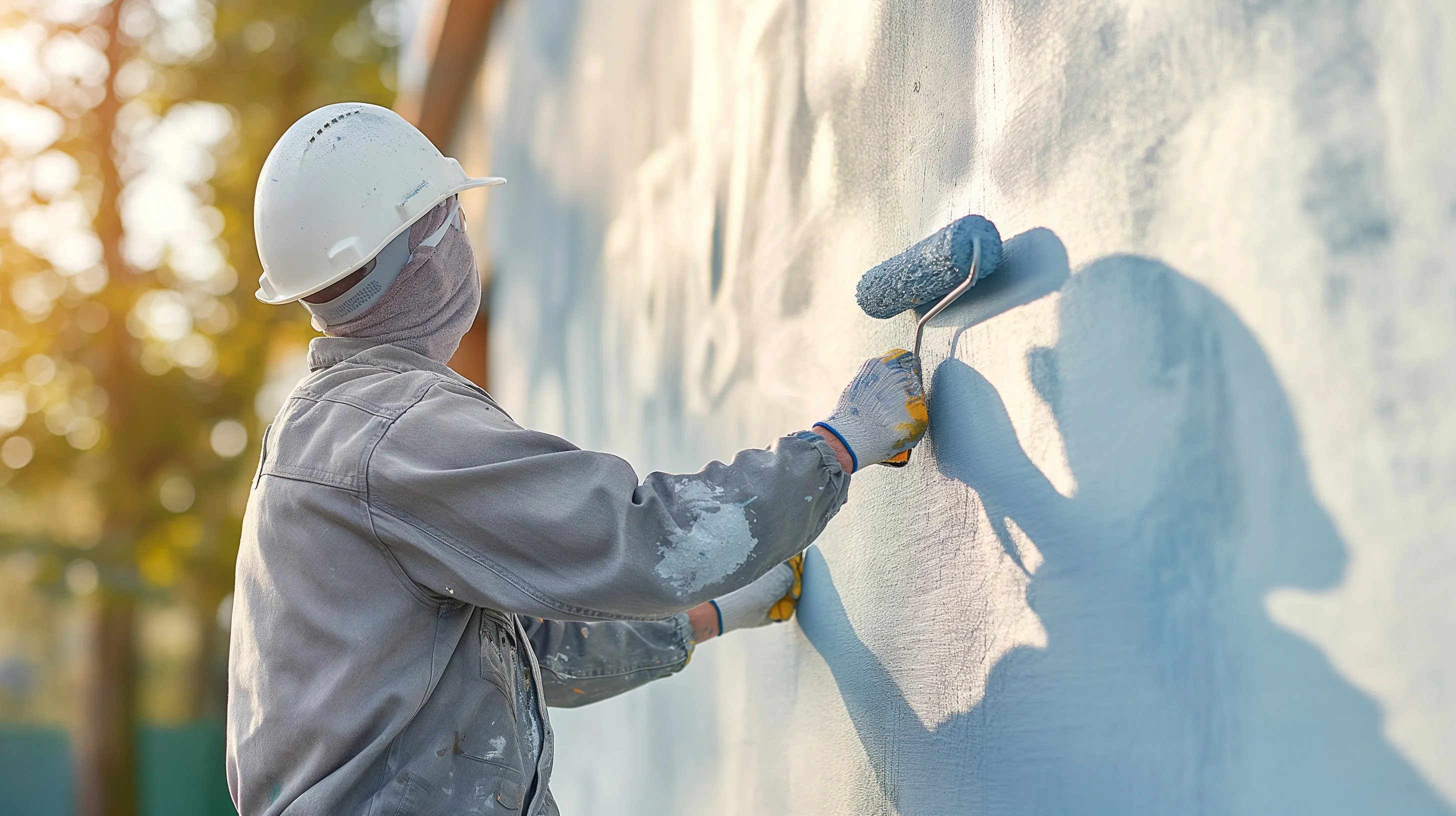 外壁の塗装作業