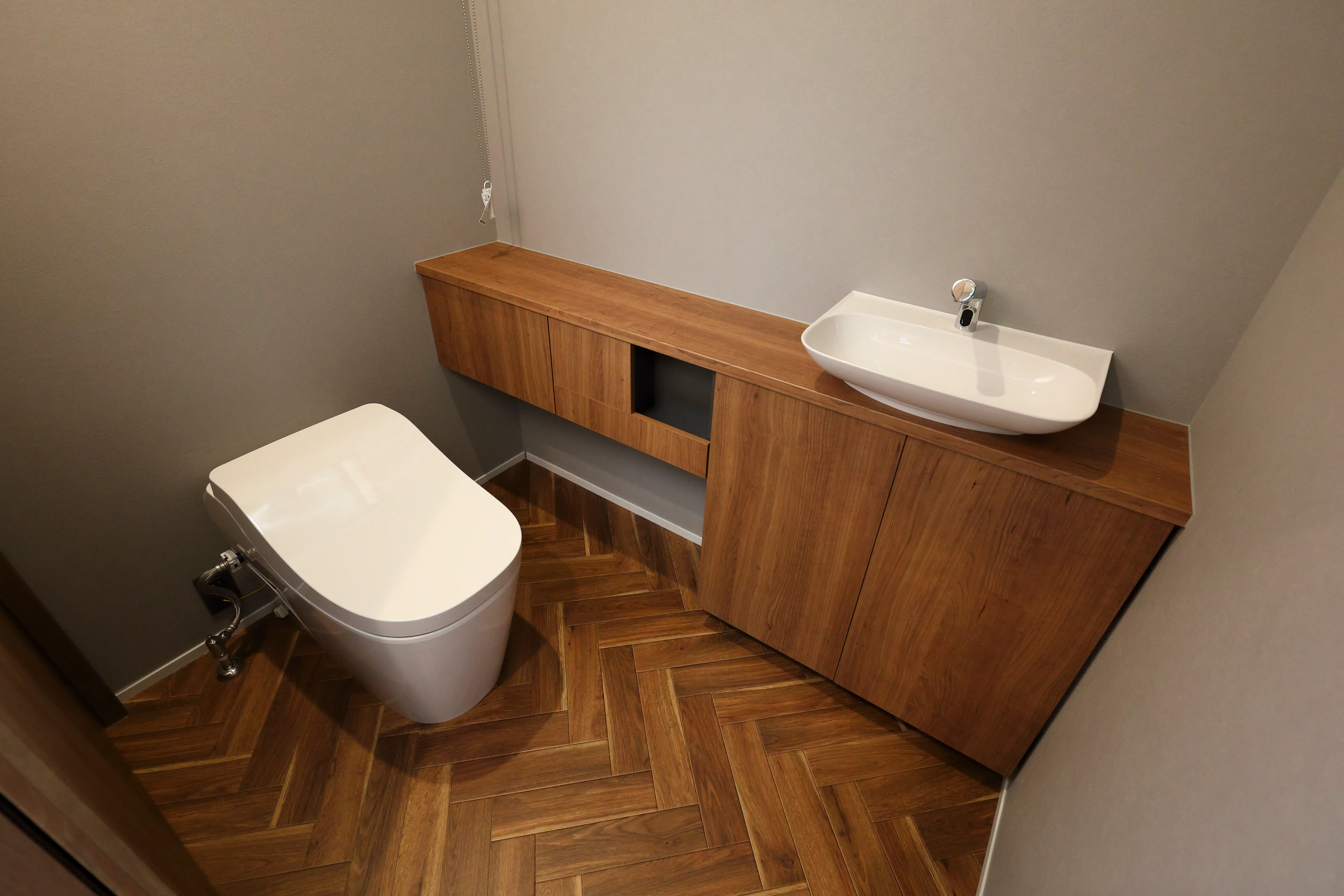 トイレのクッションフロア施工